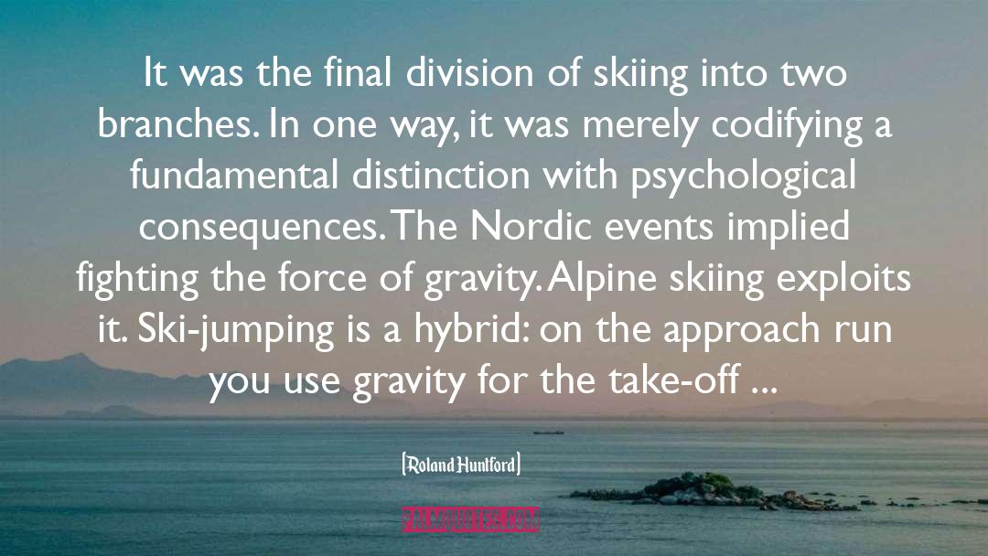 Skiing quotes by Roland Huntford