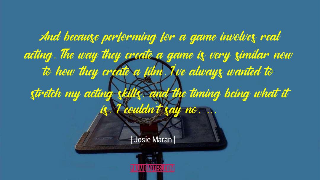 Skills Training quotes by Josie Maran