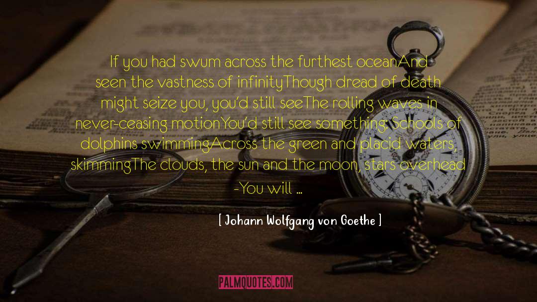 Skimming quotes by Johann Wolfgang Von Goethe