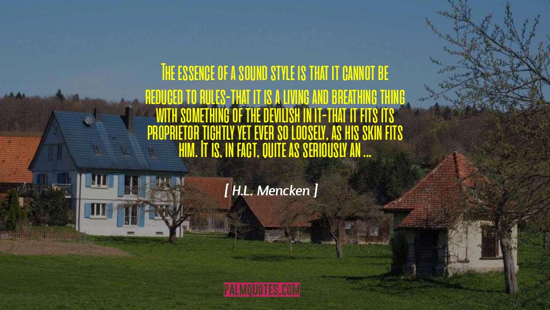 Skin Tips quotes by H.L. Mencken