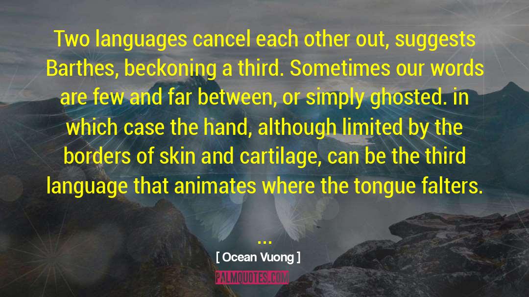 Skin Tips quotes by Ocean Vuong