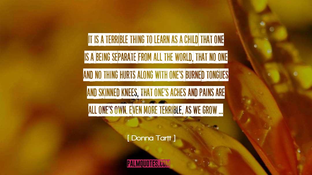 Skinned Knees quotes by Donna Tartt