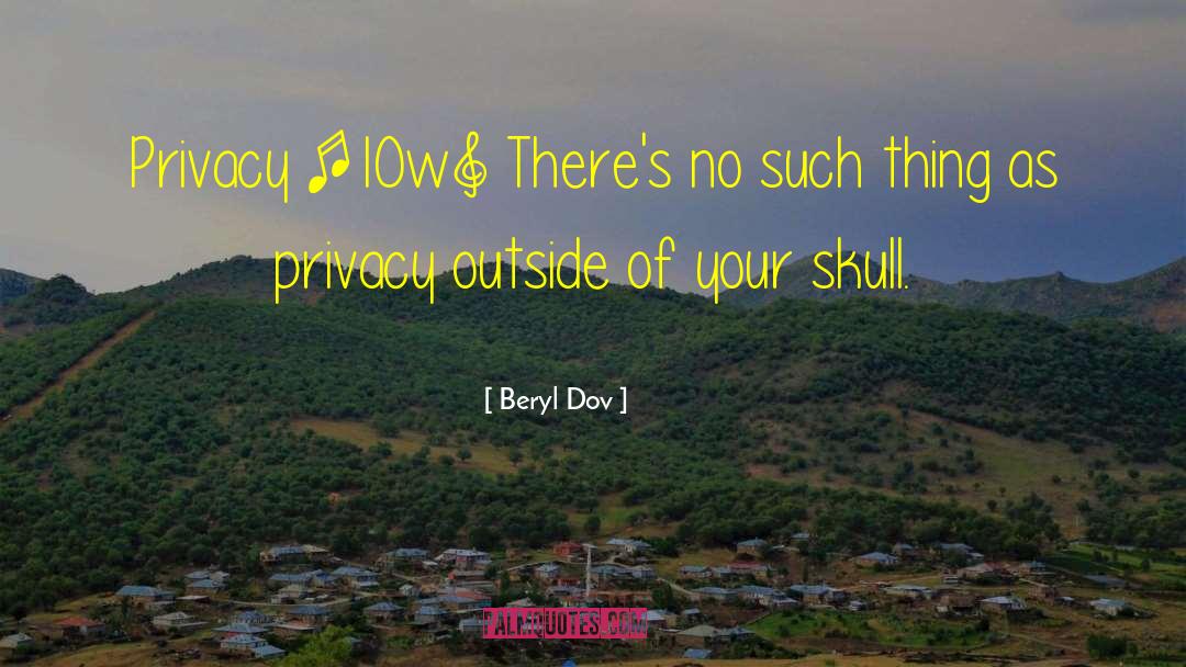 Skull Crossbones quotes by Beryl Dov