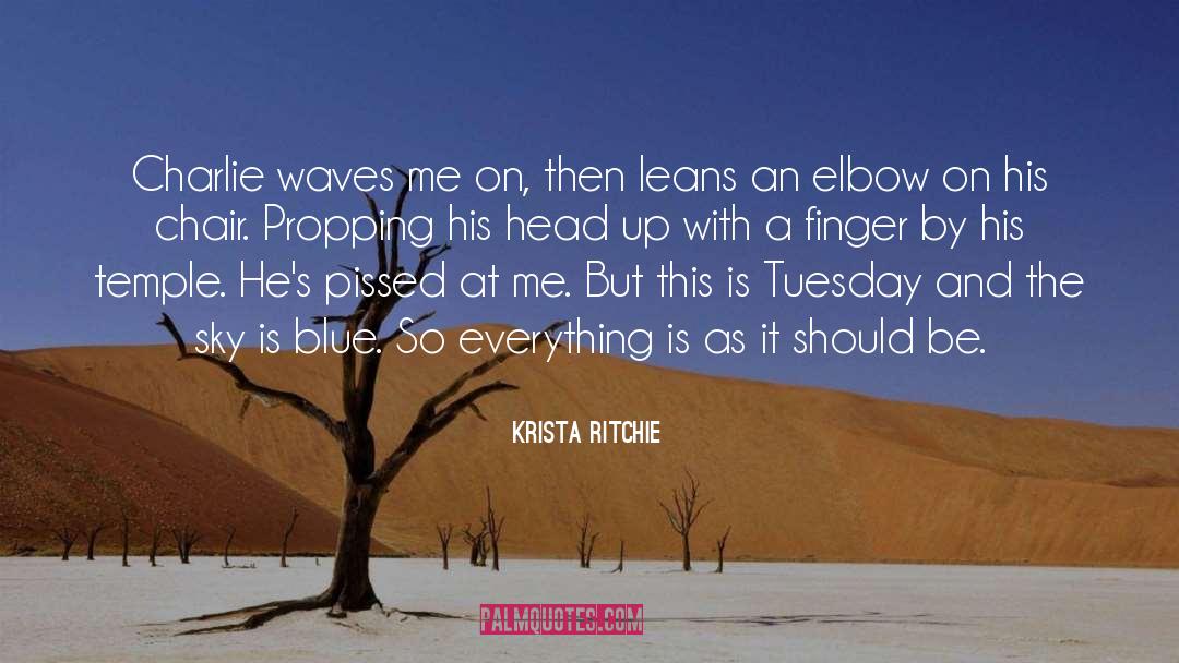 Sky Is Blue quotes by Krista Ritchie