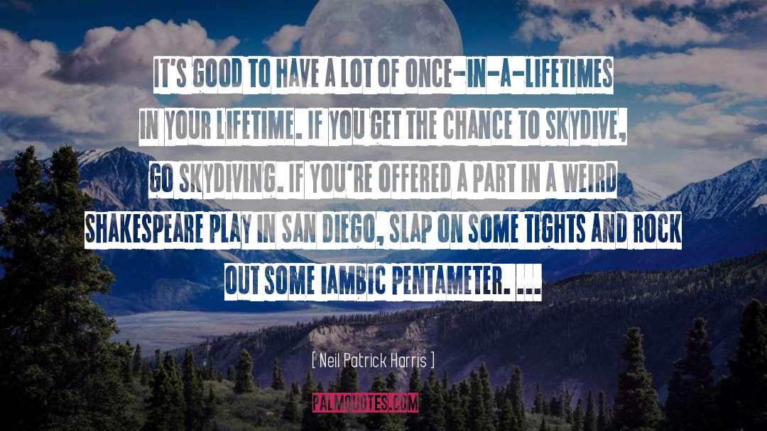 Skydiving quotes by Neil Patrick Harris