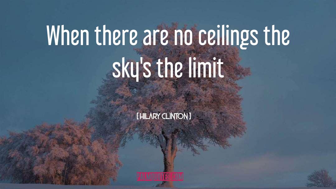 Skys The Limit quotes by Hilary Clinton