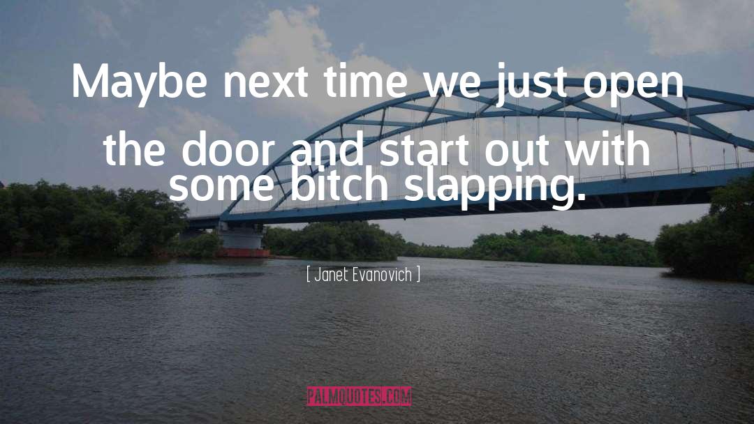 Slapping quotes by Janet Evanovich