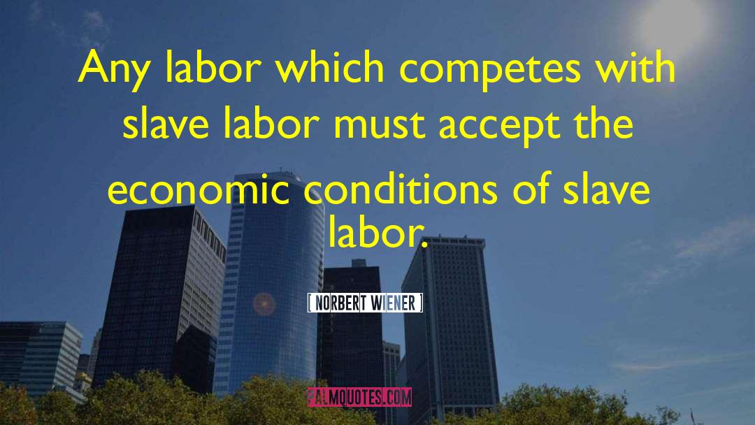 Slave Labor quotes by Norbert Wiener