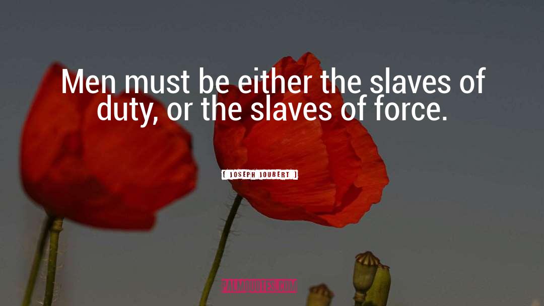 Slave Vessel quotes by Joseph Joubert