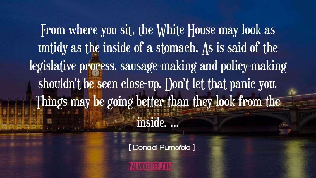 Slavich Sausage quotes by Donald Rumsfeld