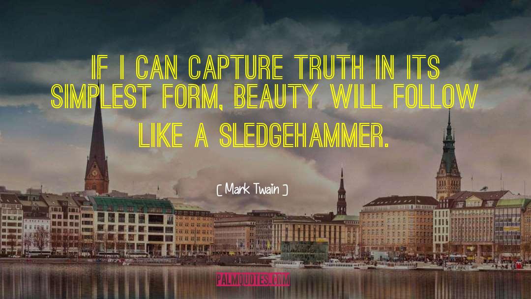 Sledgehammer Subtlety quotes by Mark Twain