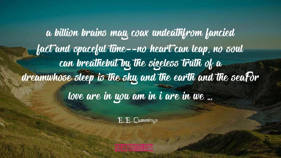 Sleep quotes by E. E. Cummings