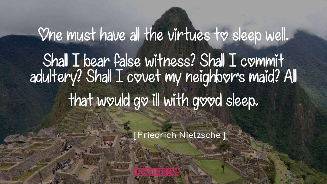 Sleep quotes by Friedrich Nietzsche