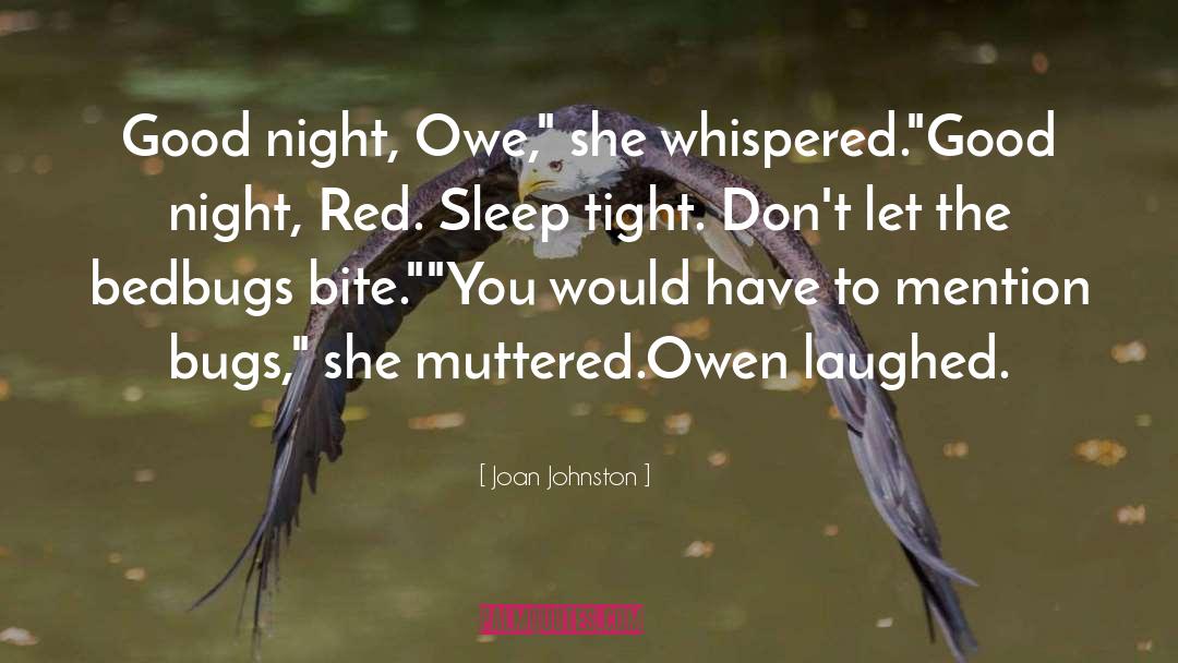 Sleep Tight quotes by Joan Johnston
