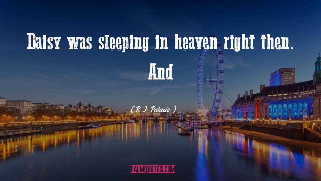 Sleeping In quotes by R.J. Palacio
