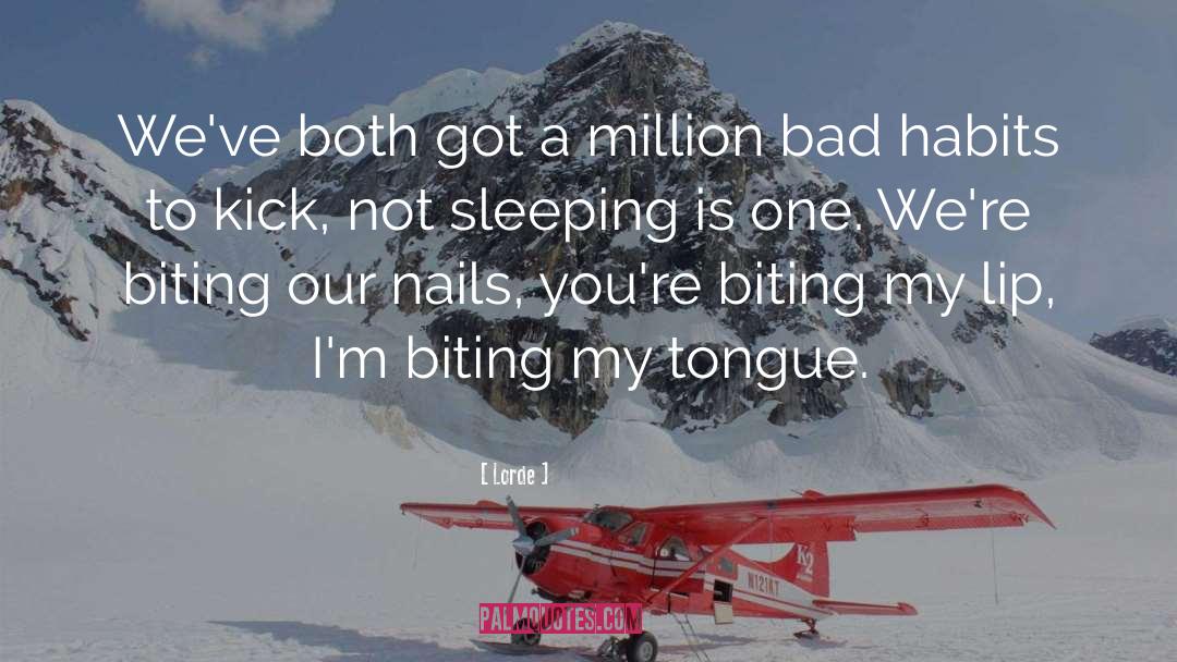 Sleeping quotes by Lorde