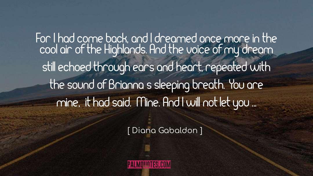Sleeping quotes by Diana Gabaldon