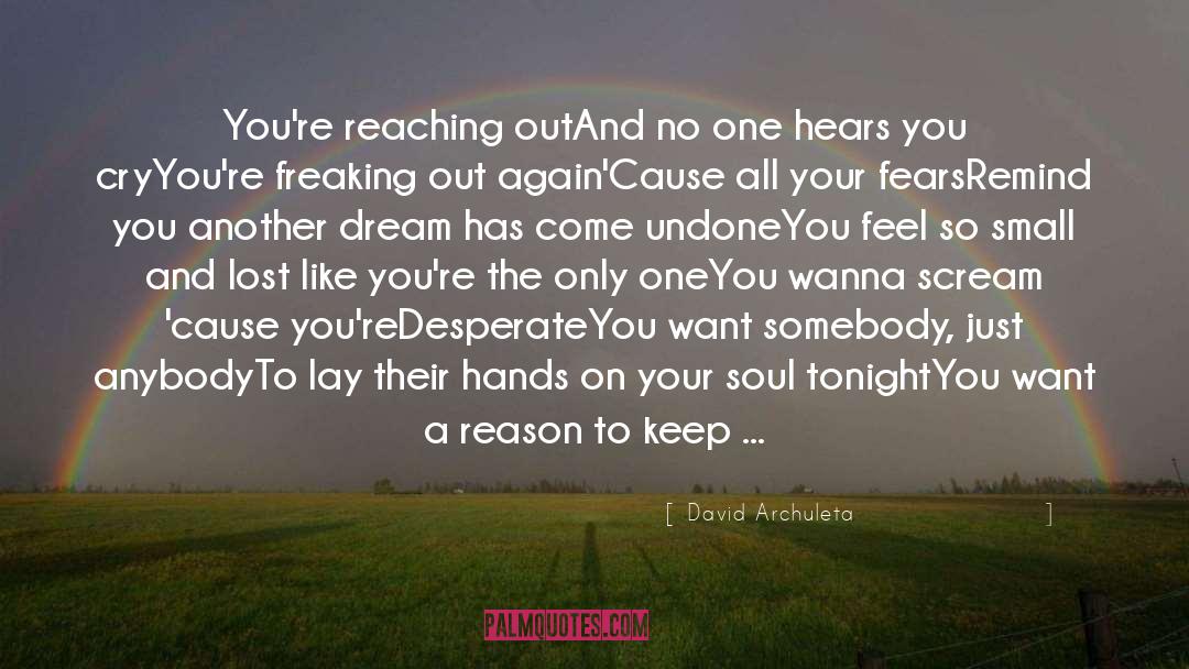 Sleeps quotes by David Archuleta