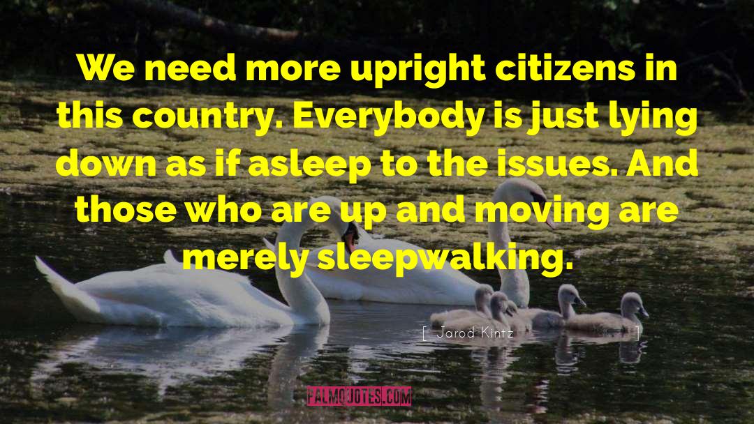 Sleepwalking quotes by Jarod Kintz