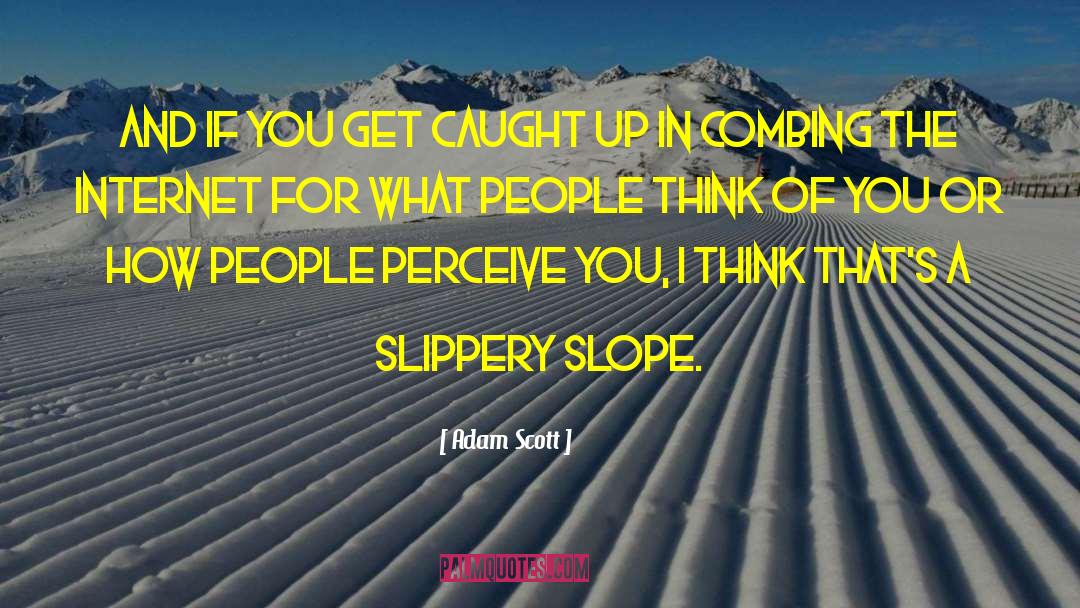 Slippery Slope quotes by Adam Scott