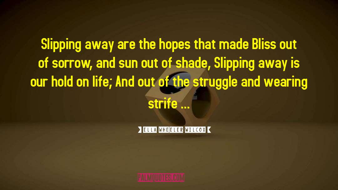 Slipping The Surly Bonds quotes by Ella Wheeler Wilcox