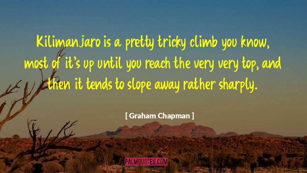 Slope quotes by Graham Chapman