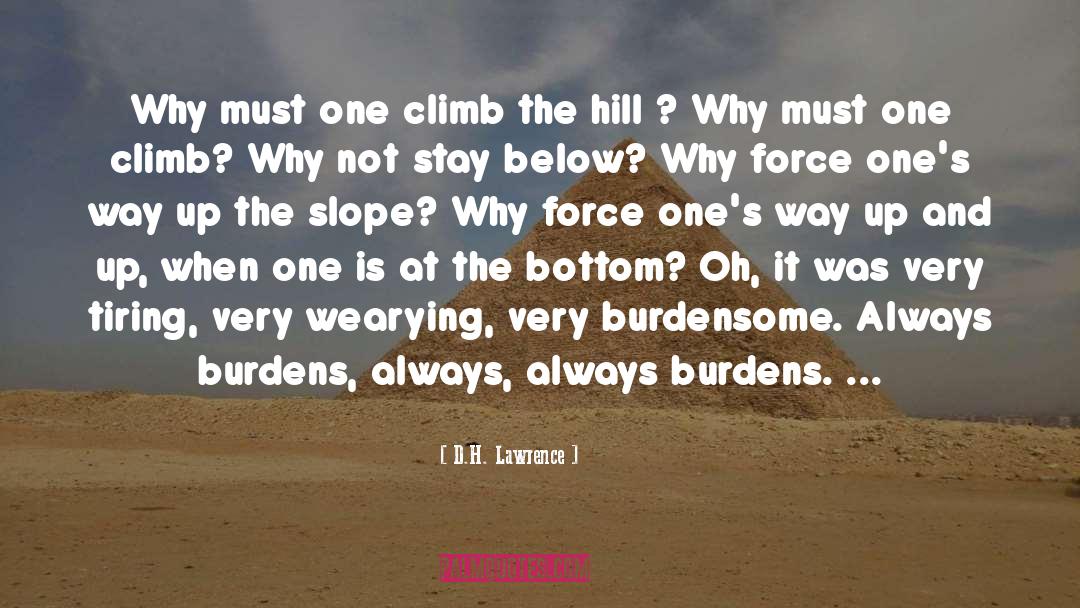 Slope quotes by D.H. Lawrence