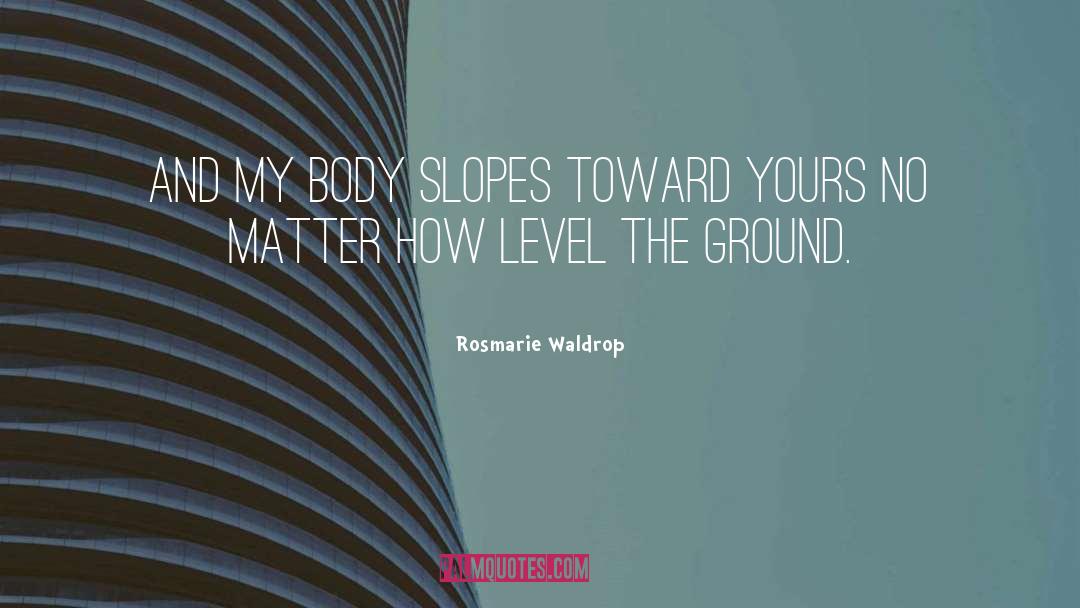 Slopes quotes by Rosmarie Waldrop
