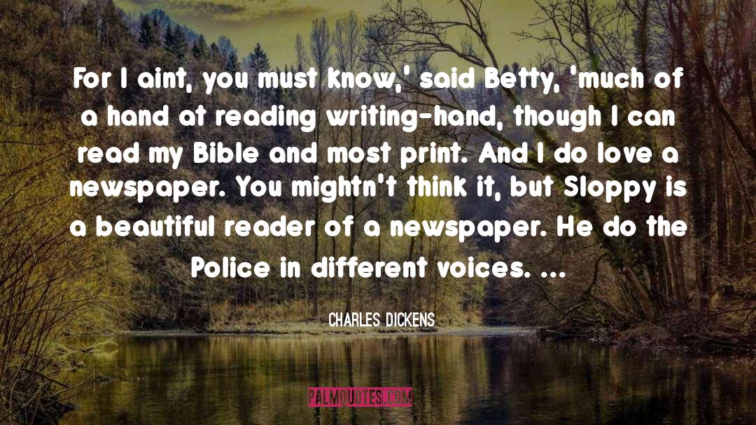 Sloppy quotes by Charles Dickens