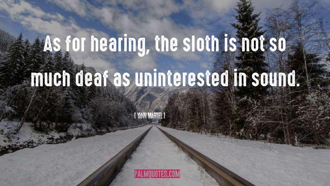 Sloth quotes by Yann Martel