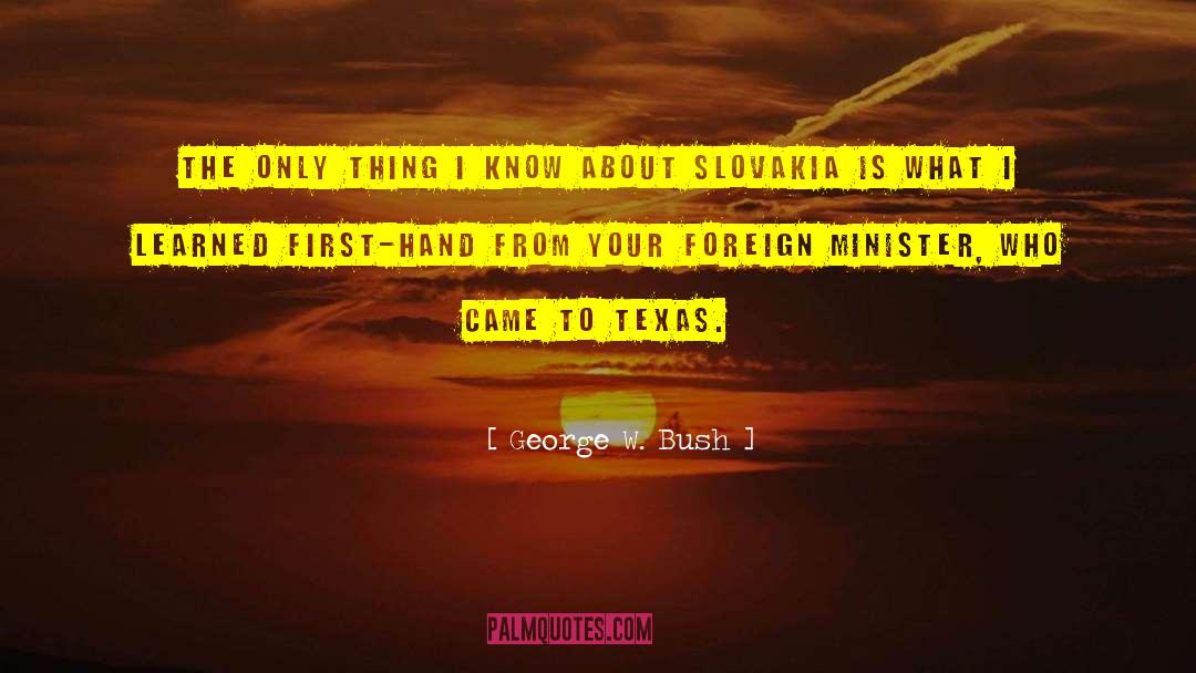 Slovakia quotes by George W. Bush