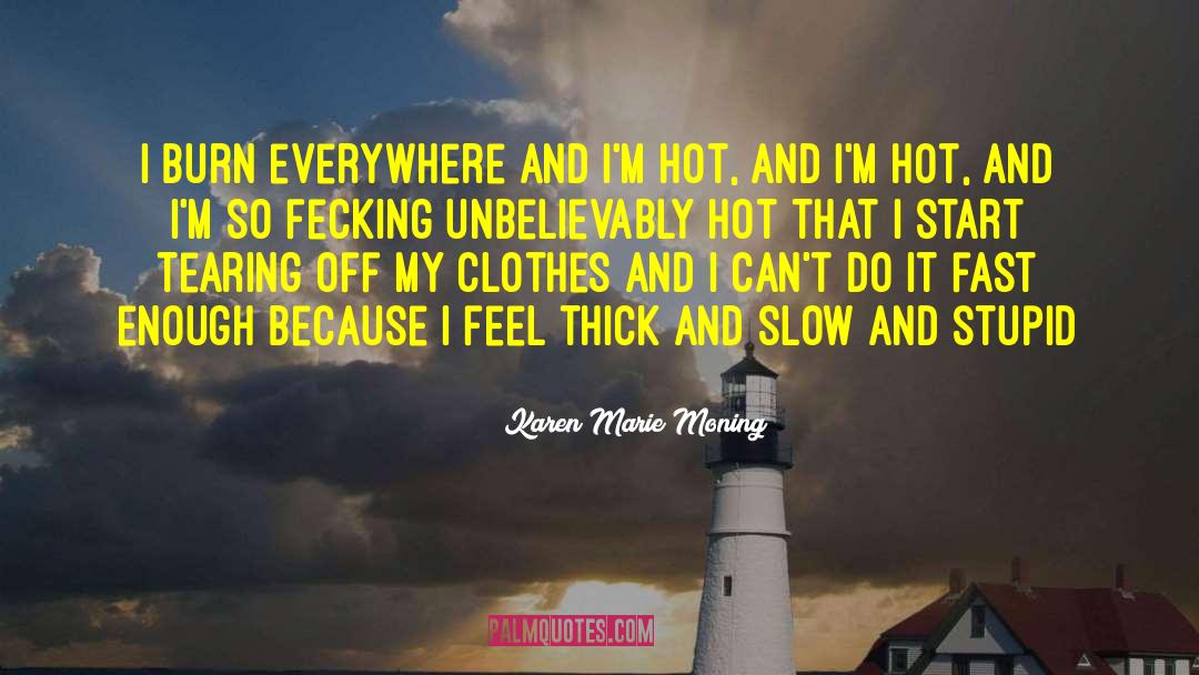 Slow Burn Friendship quotes by Karen Marie Moning