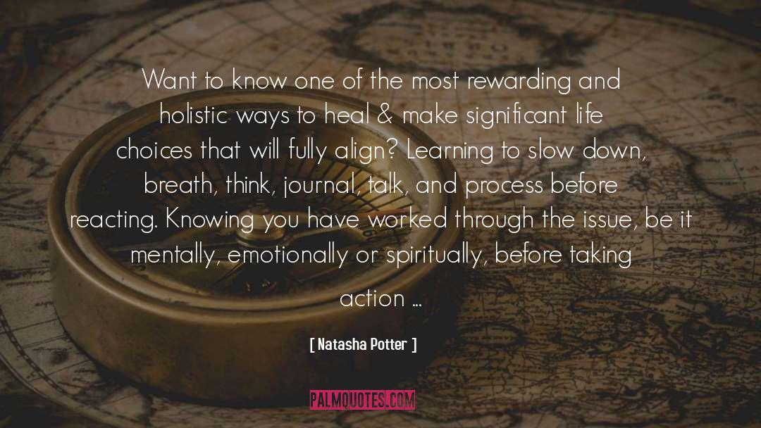 Slow Down Destination quotes by Natasha Potter