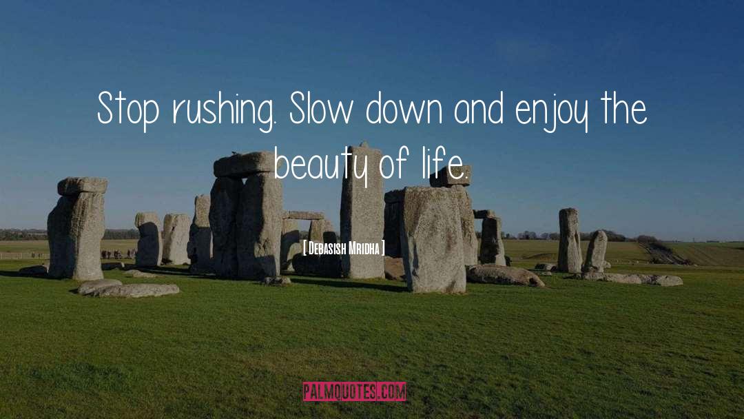 Slow Down quotes by Debasish Mridha