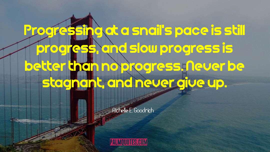 Slow Progress quotes by Richelle E. Goodrich