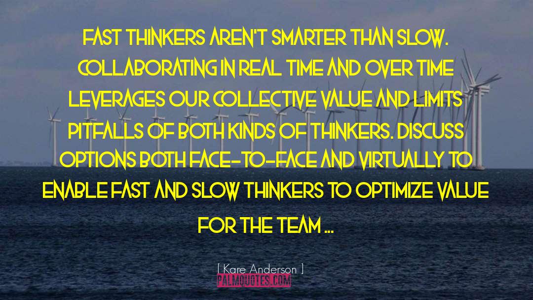 Slow Thinkers quotes by Kare Anderson