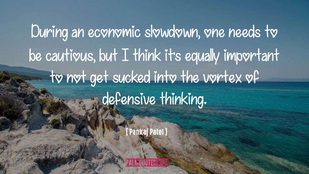 Slowdown quotes by Pankaj Patel