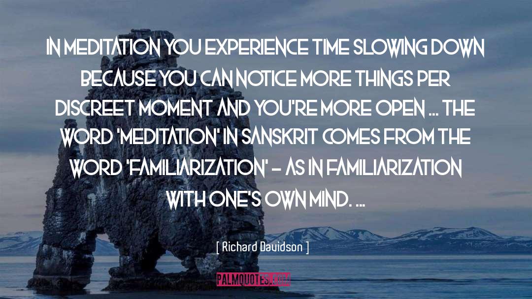 Slowing Down quotes by Richard Davidson