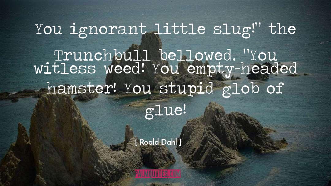 Slug quotes by Roald Dahl
