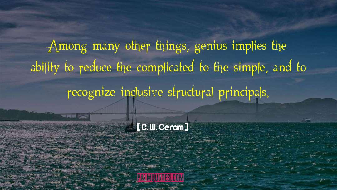 Small And Simple Things quotes by C. W. Ceram