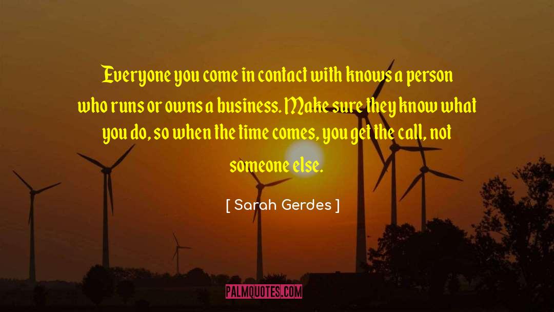 Small Business Owners quotes by Sarah Gerdes