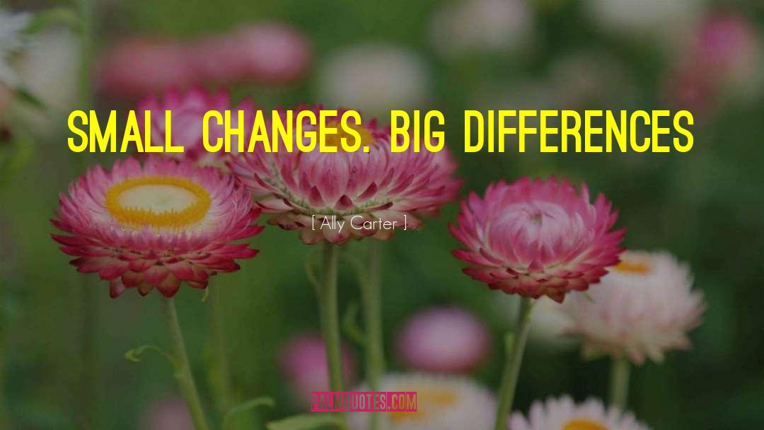 Small Changes quotes by Ally Carter