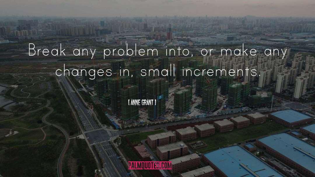 Small Changes quotes by Anne Grant