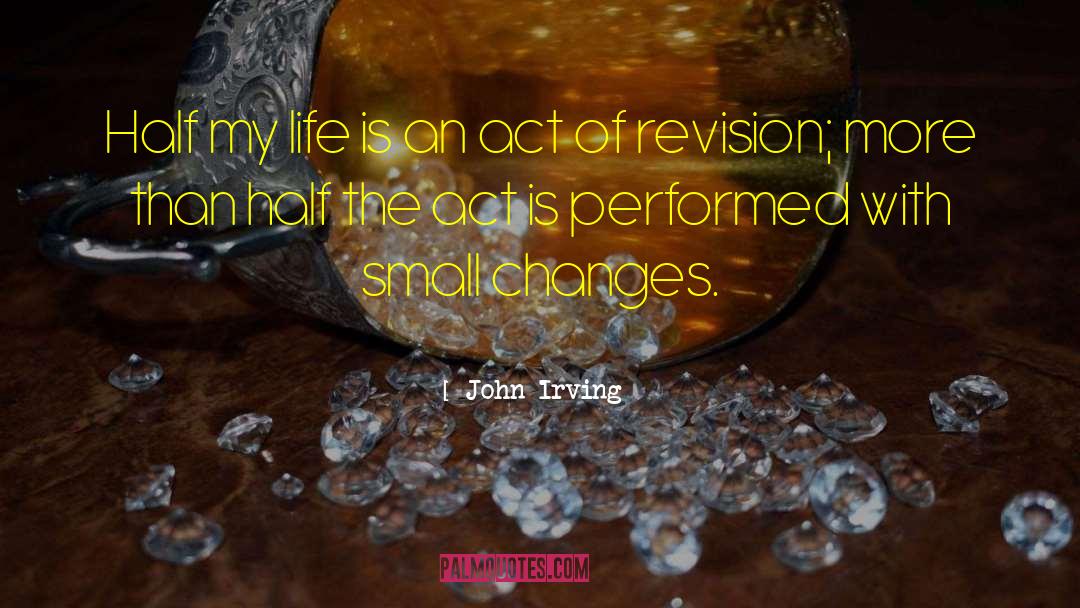 Small Changes quotes by John Irving