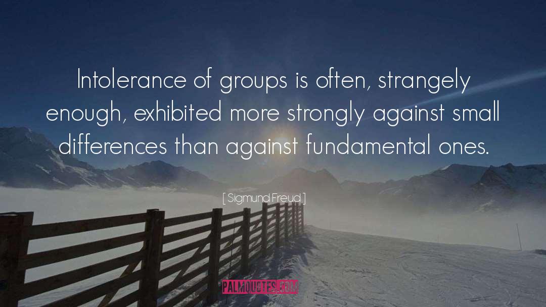 Small Differences quotes by Sigmund Freud