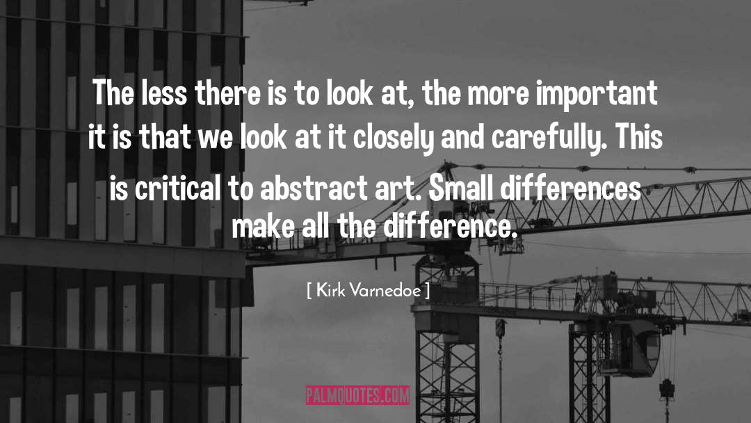 Small Differences quotes by Kirk Varnedoe