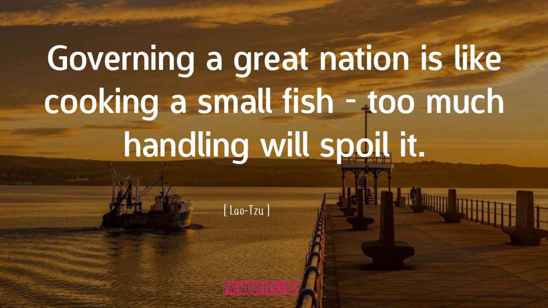 Small Fish quotes by Lao-Tzu