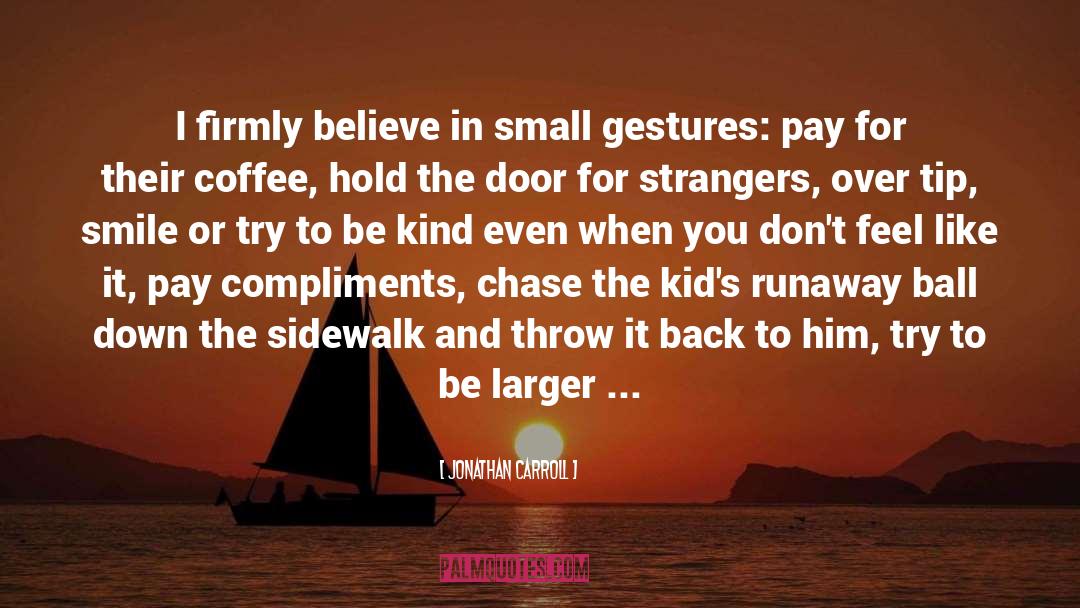 Small Gestures quotes by Jonathan Carroll
