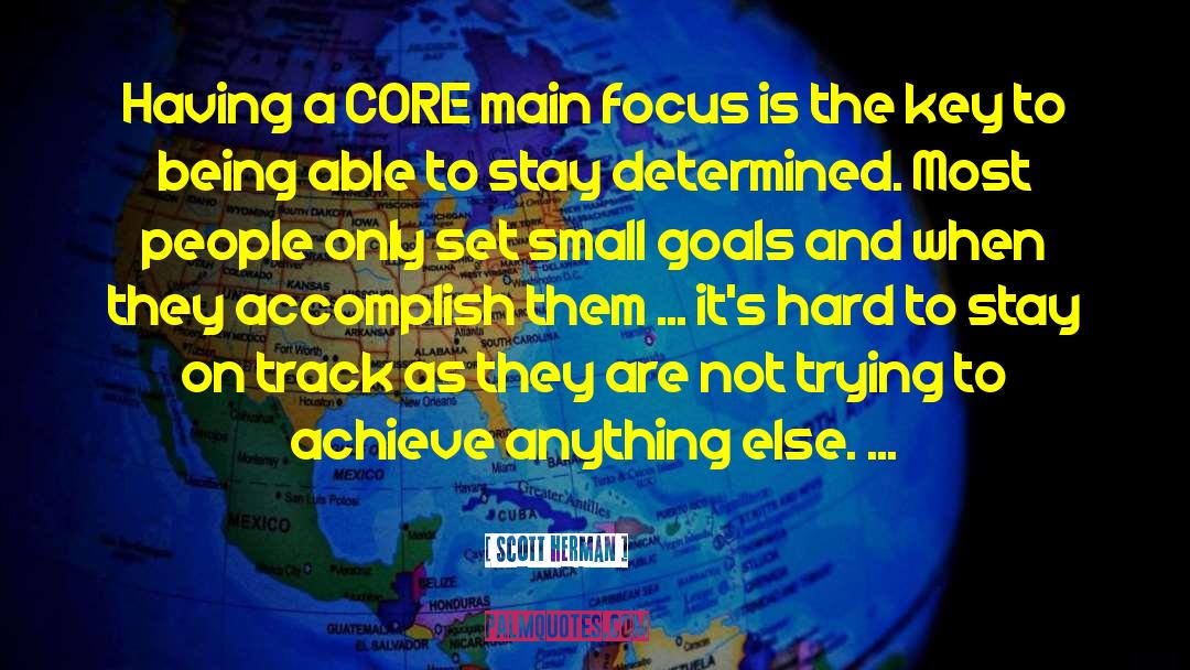 Small Goals quotes by Scott Herman