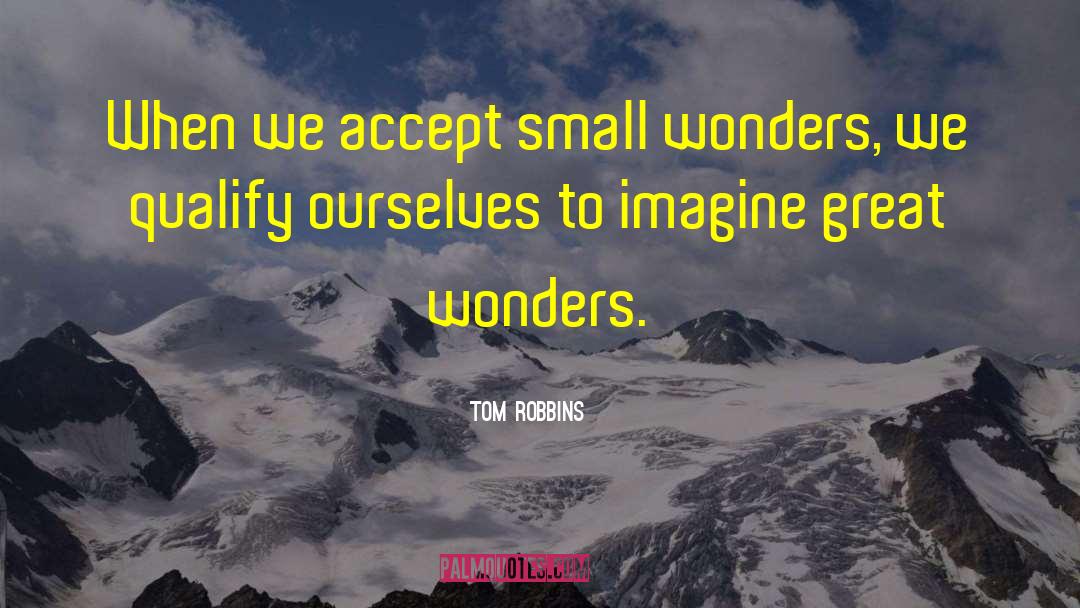 Small Great Things quotes by Tom Robbins